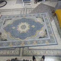 دو لنگه فرش ۶ متری سالم مناسب عروس دامادا