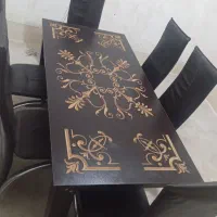 میز 6نفره به همراه 6 عددصندلی