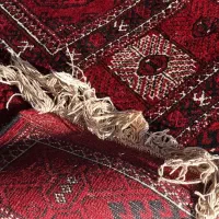 فرش دستبافت ترکمن ۱۰ متری رنگ اناری