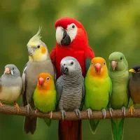 خریدارفروش طوطی لوری ملنگوکاسکوفنچ برزیلی راهب