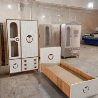کمدسه درب با تخت نوجوان