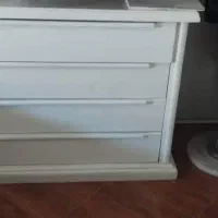 دراور ۴ کشوی چوبی وپا تختی