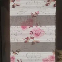 رومیزی کوچک ساتن با کناره تور
