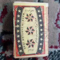 کبریت عتیقه چوبی با جعبه چوبی