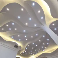 تزئینات ساختمان، گچ بری مدرن، سفید کاری