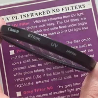 فیلتر UV دوربین عکاسی Canon ژاپن سایز ۶۷