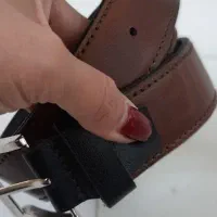 کمربند مردانه قهوه ای چرم