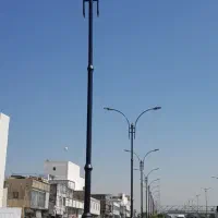 مبلمان شهری پارکی نیمکت تاب پایه چراغ کد ۴۱۲