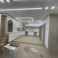 نصاب کابینت کمد کناف پی وی سی قرنیزکفپوش لاین نوری
