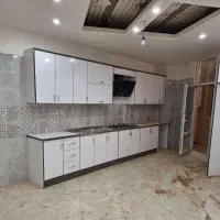 کابینت  mdf سفید یخچالی ساده