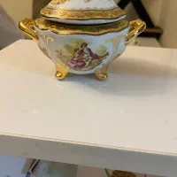 شکلات خوری چینی مینیاتوری طلاکوب