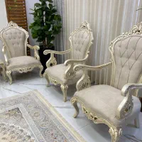 مبل کلاسیک ۷ نفره با میز وسط و عسلی