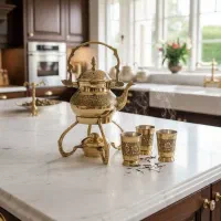 قوری وارمر هندی برنزی