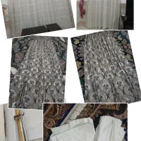 پرده پذیرایی و اتاق خواب