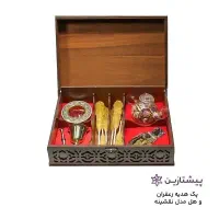 پک زعفران کادویی کاشی دار مدل آذین