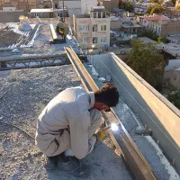 راویز کاری رابیتس بندی جوشکاری اسکلت سقف ایرانیت
