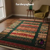 فرش ماشینی هیوا ۷۰۰ شانه کلکسیون بلوچ طرح درختی