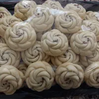 کلمپه زعفرونی و دارچینی و کاکائویی و گردویی وبرنجی