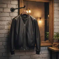 کاپشن چرم اسپرت مردانه