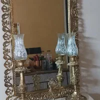 آینه شمعدان برنج اصل