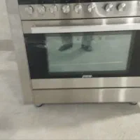 گاز ژنووا فر دار ۵شعله صفحه شیشه ای