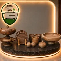 ظروف چوبی بلوط سبز