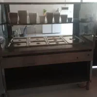 دستگاه کانتر و گرم کن با8خانه بن ماری.و کباب پز