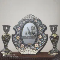 فروش ایینه وشمعدون مس میناکاری شده