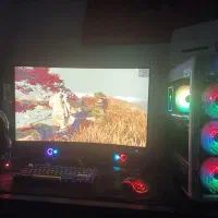 کامپیوترکیس سوپرگیمینگ نسل۱۳ بامانیتور۳۲ و مودم و