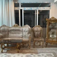 مبل استیل پابه نو۹نفره باویترین