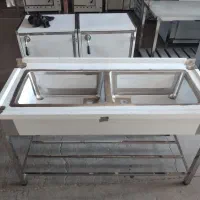 سینک صنعتی و وان استیل در ابعاد مختلف