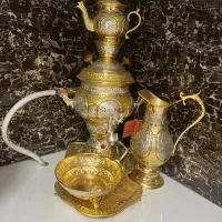 سرویس سماور طلاکاری