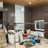 اجرا و نصب قرنیز و ترمو ماربل شیت کابینت و کمدو..