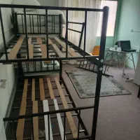 تخت دوطبقه فلزی خوابگاهی با تشک خوشخواب
