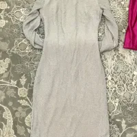 لباس مجلسی کرم صورتی لمه