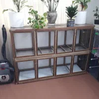 قفس چوبی دوطبقه ۸ عددی مجزا
