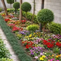 خدمات گلکاری طراحی فضای سبز تعویض خاک گلدان