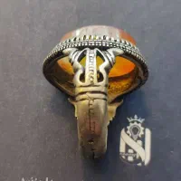 انگشتر کهنه نقره.دست ساز