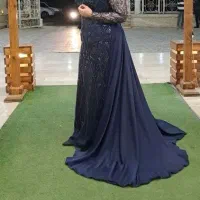 اجاره لباس مجلسی سنگکاری گن دوزی شده