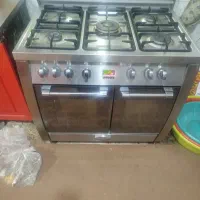 گاز 5شعله تمام استیل تکنو گاز فر دار