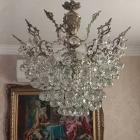 لوستر برنجی ۱۰ شاخه