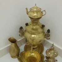 سرویس سماور  و قوری برنجه
