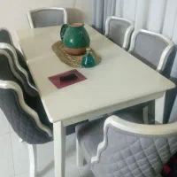مبل راحتی ومیزناهارخوری ۶نفره