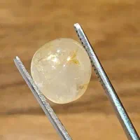 نگین یاقوت زرد برمه 7 قیراطی آن هیت شناسنامه دار