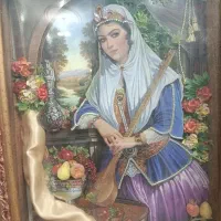 بامبو تابلو گل مصنوعی قفس میزاتو  (حراج)