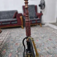 قلیون رخ دار چوبی