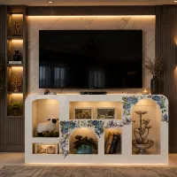 یک عدد میز تلویزیون و یک عدد بوفه مراکشی