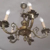 یک جفت لوستر سیاه قلم ۵ شاخه