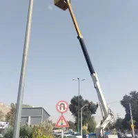 خاور بالابر سالنی لجور نیسان جرثقیل سبدار نیسانی