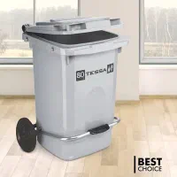 سطل زباله پدالدار فلزی ۸۰ لیتر به قیمت کارخانه